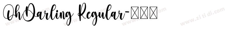 OhDarling Regular字体转换